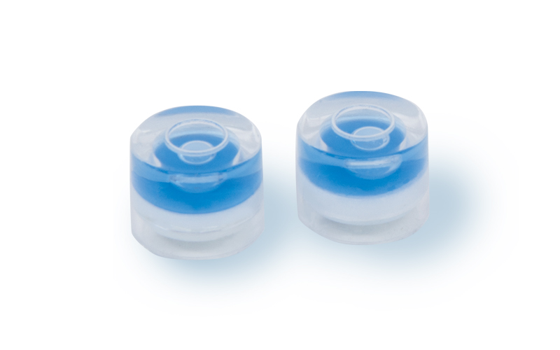 丸型気泡管 φ１１ ブルー ２ヶ入 - シンワ測定株式会社
