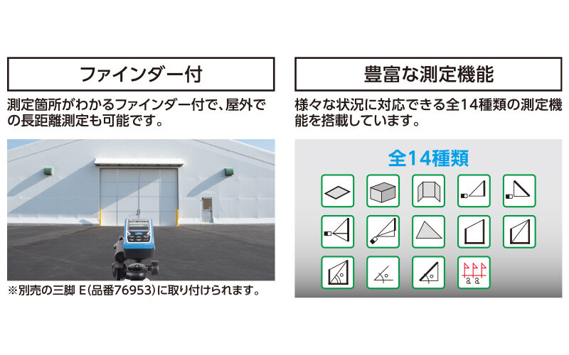 レーザー距離計　ＬーＭｅａｓｕｒｅ１００　ファインダー
