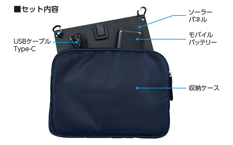 モバイルバッテリー　ソーラーパネル付　レーザーロボ　ＬＥＸＩＡ用