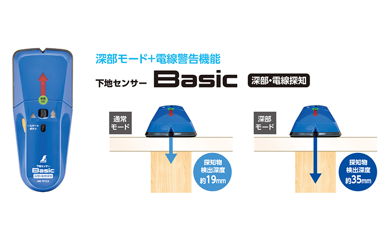 下地センサー  Ｂａｓｉｃ  深部・電線探知